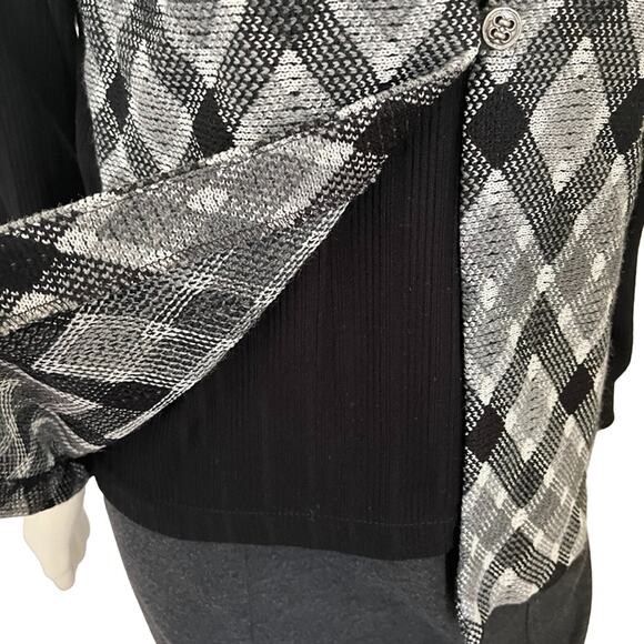 VTG 70s ALFRED DUNNER Ribbed Mockneck Sweater Argyle Plaid Vest Combo SZ SP - Picture 6 of 10
